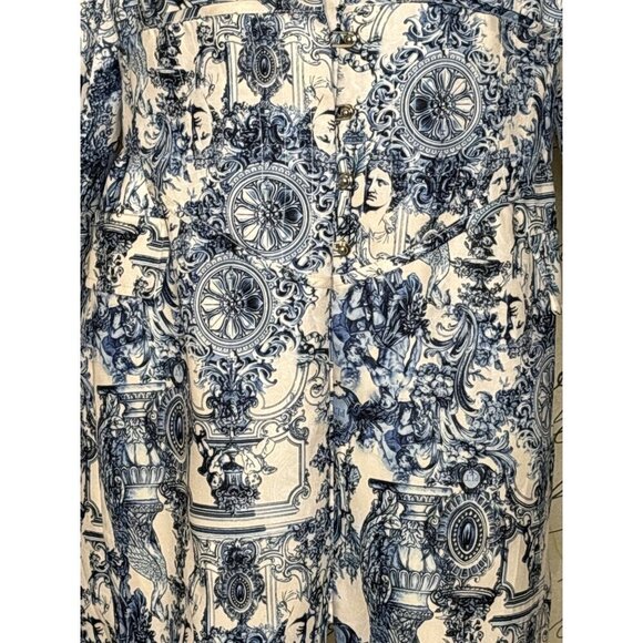 Pretty Little Thing Multi Renaissance Porcelain Pin Blazer Dress, Women's US 10 - Picture 10 of 11